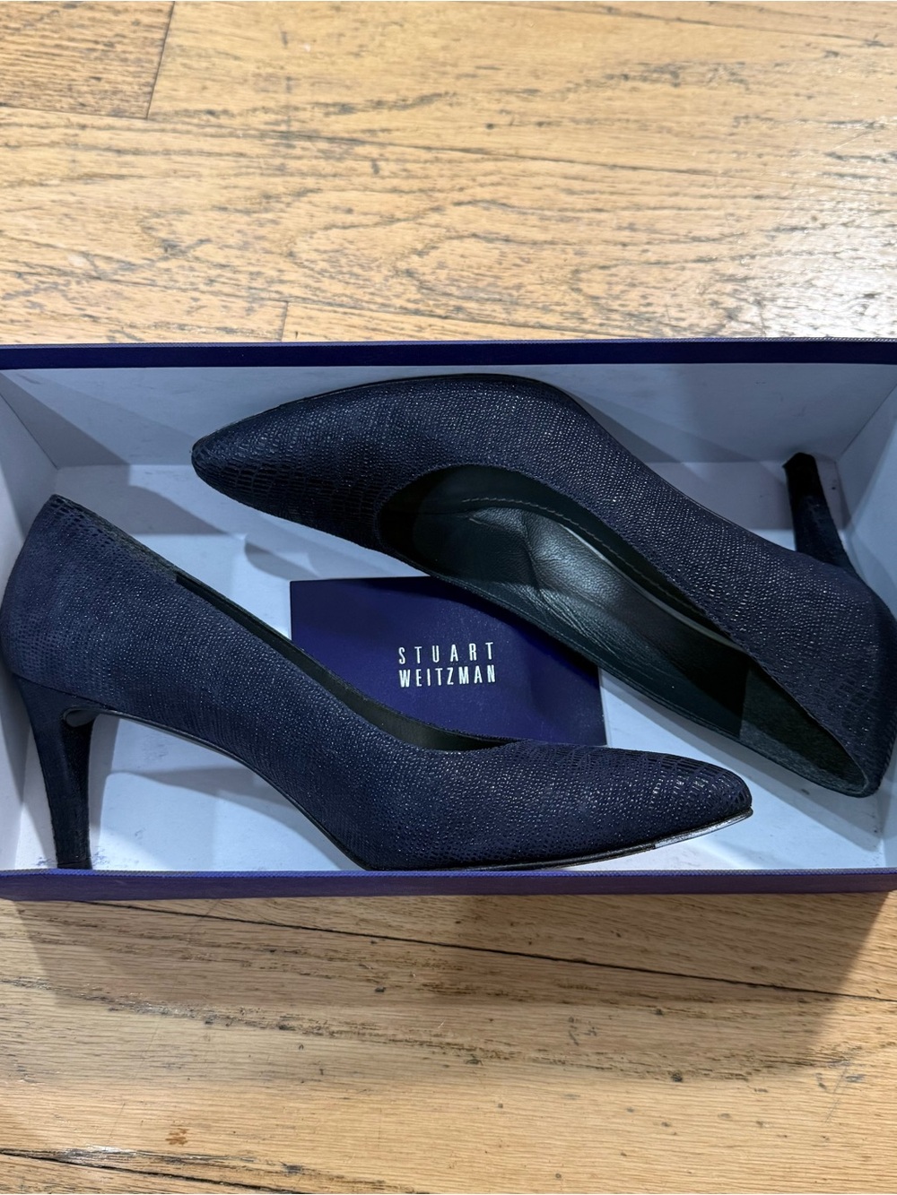 Stuart Weitzman Mimi Pumps, dark navy blue stilettos